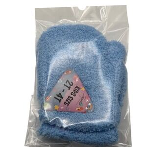 Kids Cozy Fuzzy Mittens Blue Size‎ 2T 4T Winter Warm Soft